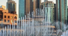 Fontanna w dzień, Dubaj i piękne widoki