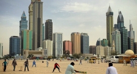 Cricket na ulicach Dubaju.